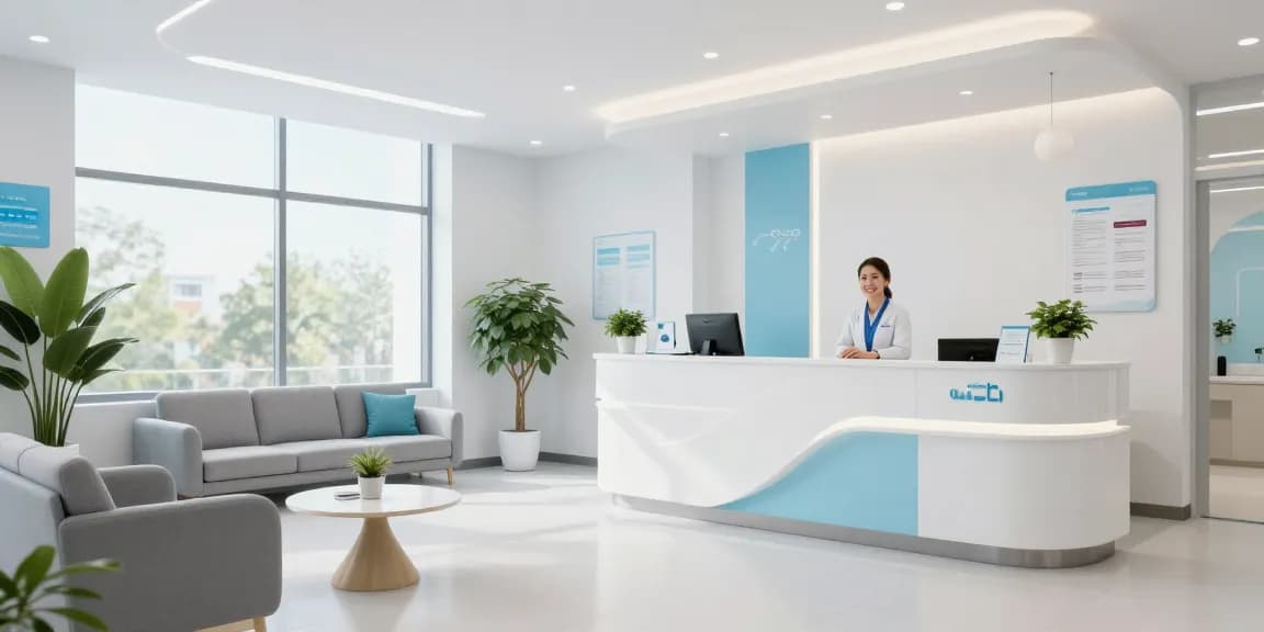 Hair transplant turkey consultation in a modern healthcare clinic featuring patient care and medical services.