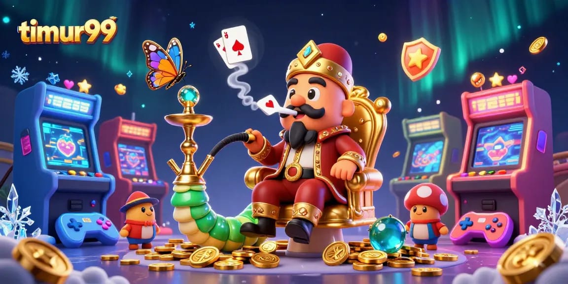Experience thrilling gameplay with timur99 as you win big at this dynamic online casino illustration.