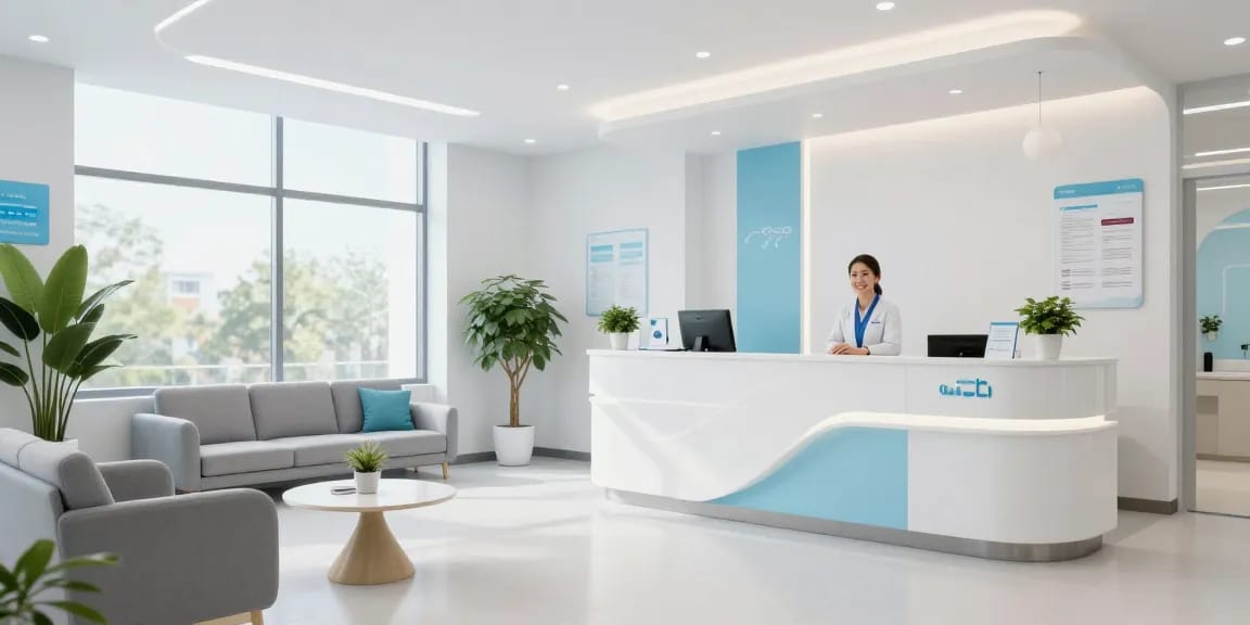 Hair transplant turkey consultation in a modern healthcare clinic featuring patient care and medical services.