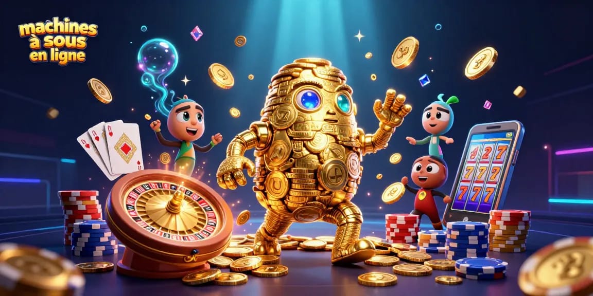 Faites tourner les rouleaux sur les machines à sous en ligne et découvrez des gains avec ce golem doré fascinant.