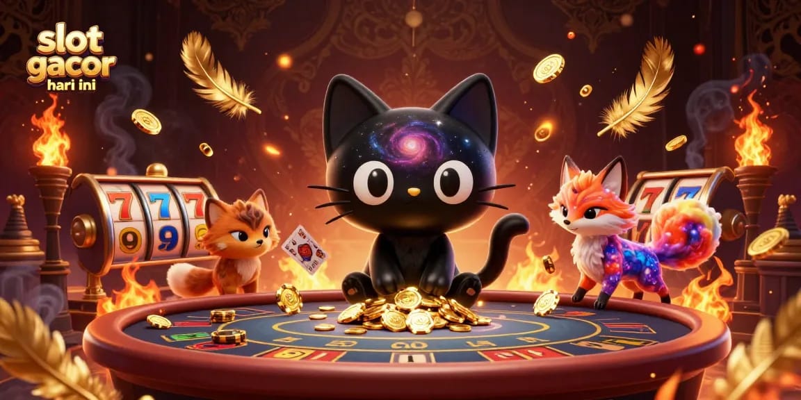 Slot gacor hari ini mendatangkan keberuntungan dengan mesin slot yang penuh simbol keberuntungan dan uang emas.