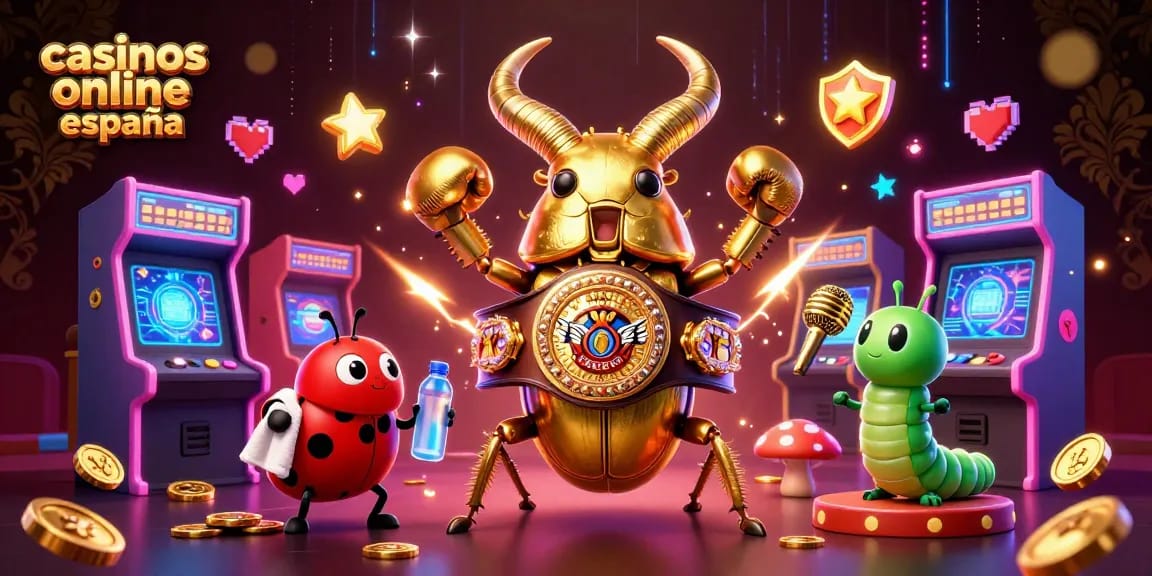Juega en casinos online España mientras disfrutas de una ilustración animada y vibrante.