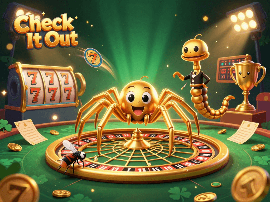 Check It Out the exciting world of gambling with a dynamic casino illustration featuring a roulette wheel.