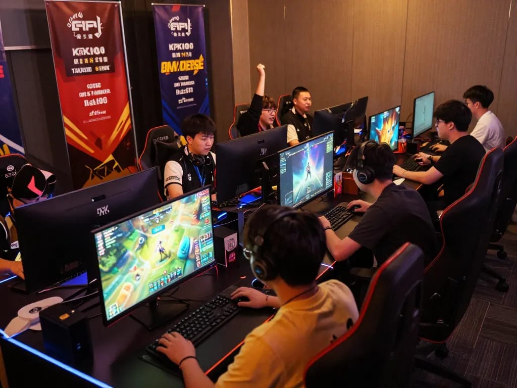 KPK100 gaming tournament showcasing competitive players and vibrant atmosphere in action