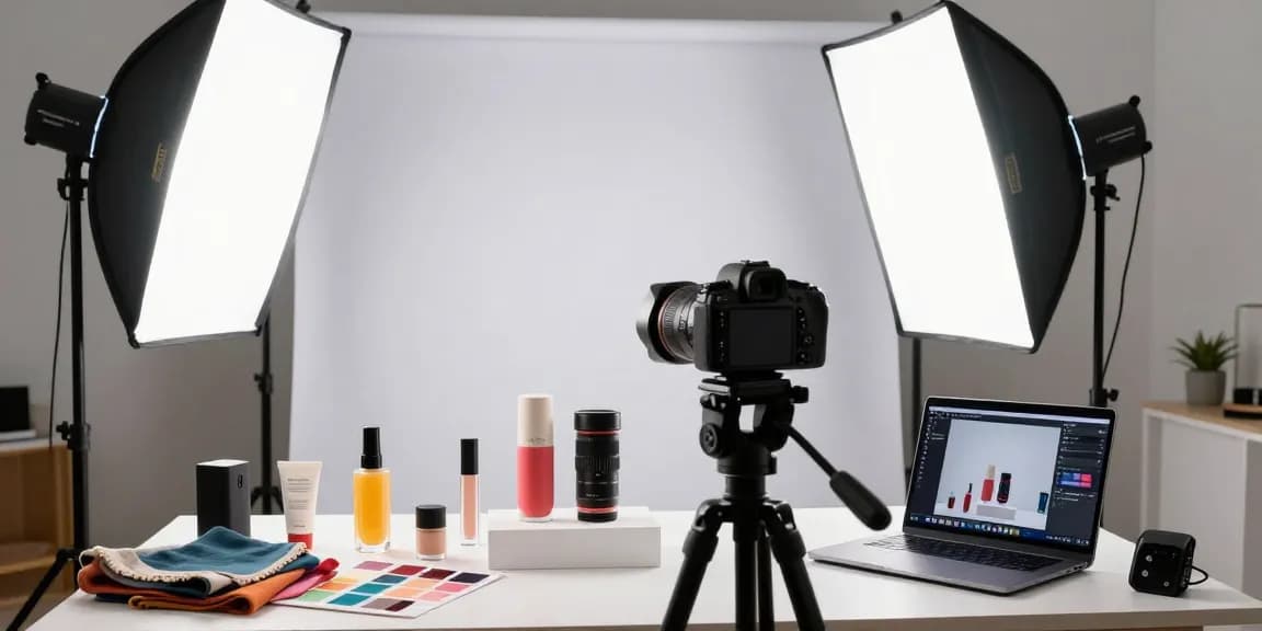 Fotografo di Prodotti in studio, cattura immagini di alta qualità con illuminazione professionale.