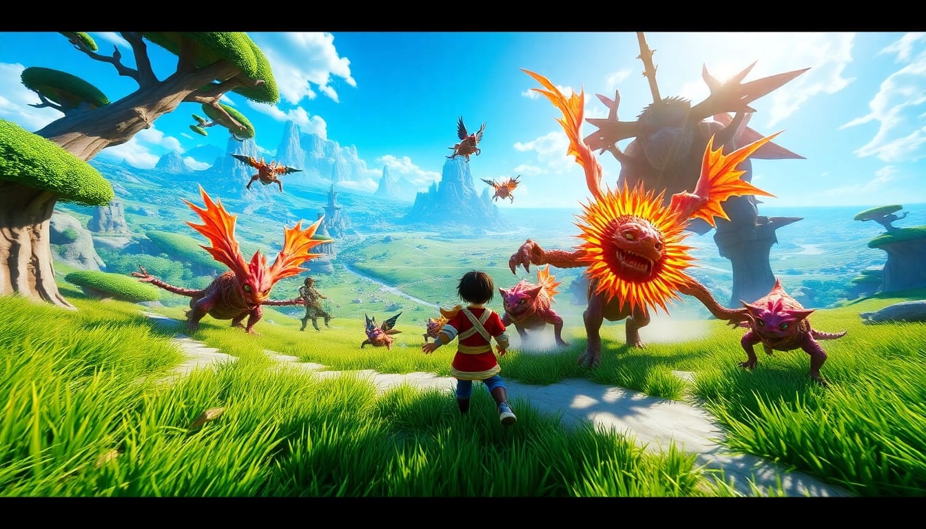 Experience yono game adventure with vibrant creatures and immersive landscapes.