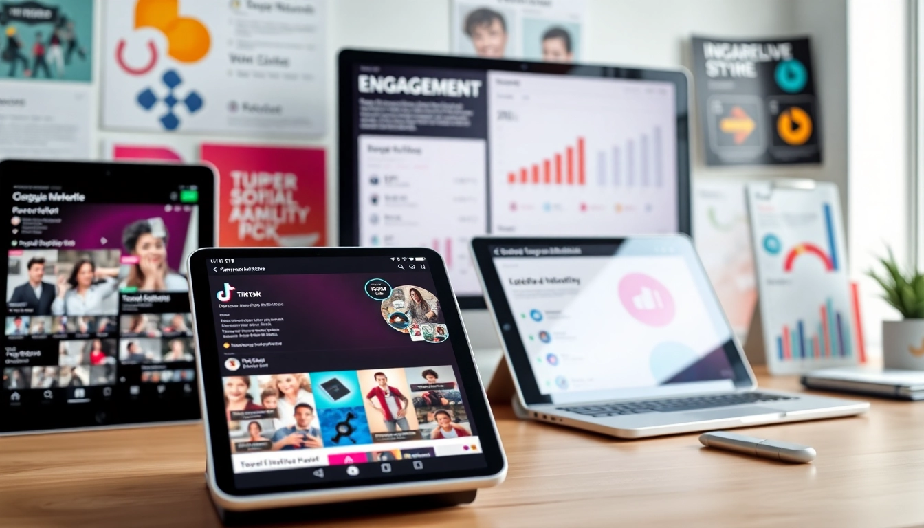 tiktok いいね 購入を促進するための明るいソーシャルメディアマーケティングのシーン