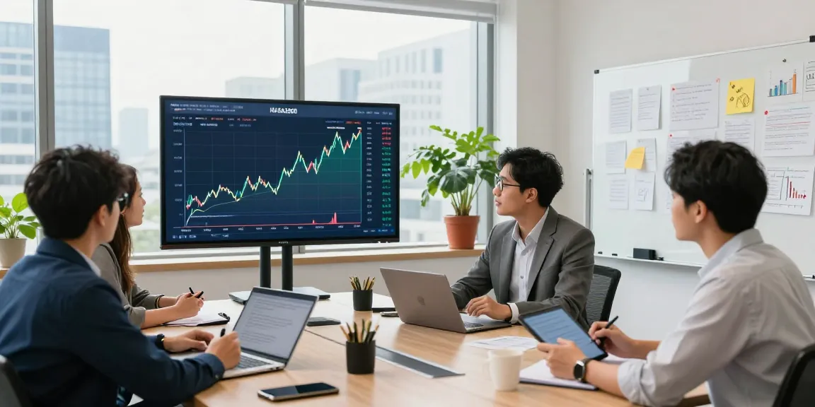 Team analyzing NAGA2000 trends in a modern fintech office environment.