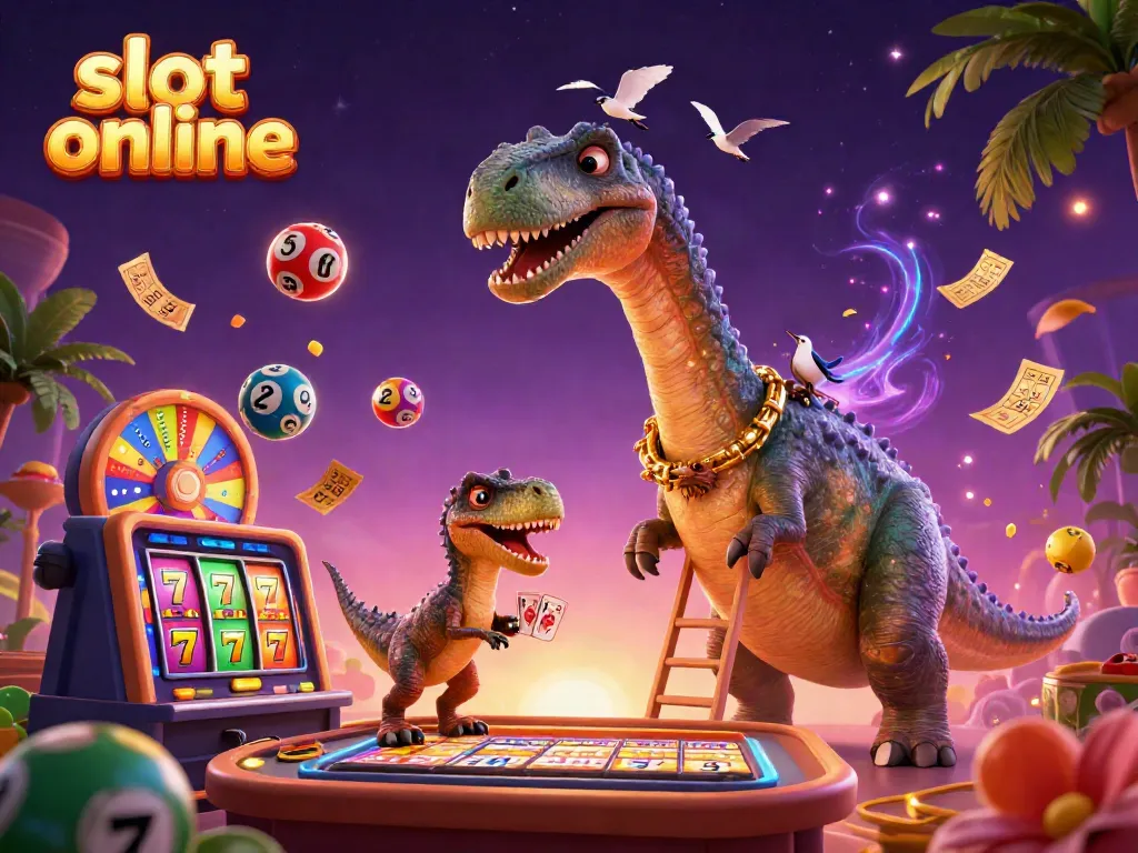 Permainan slot online terlihat menyenangkan dengan karakter unik dan elemen permainan yang dinamis.