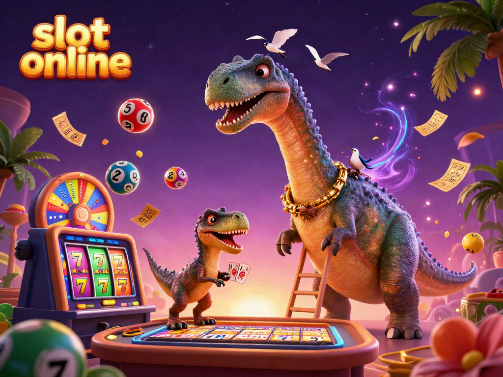 Permainan slot online terlihat menyenangkan dengan karakter unik dan elemen permainan yang dinamis.