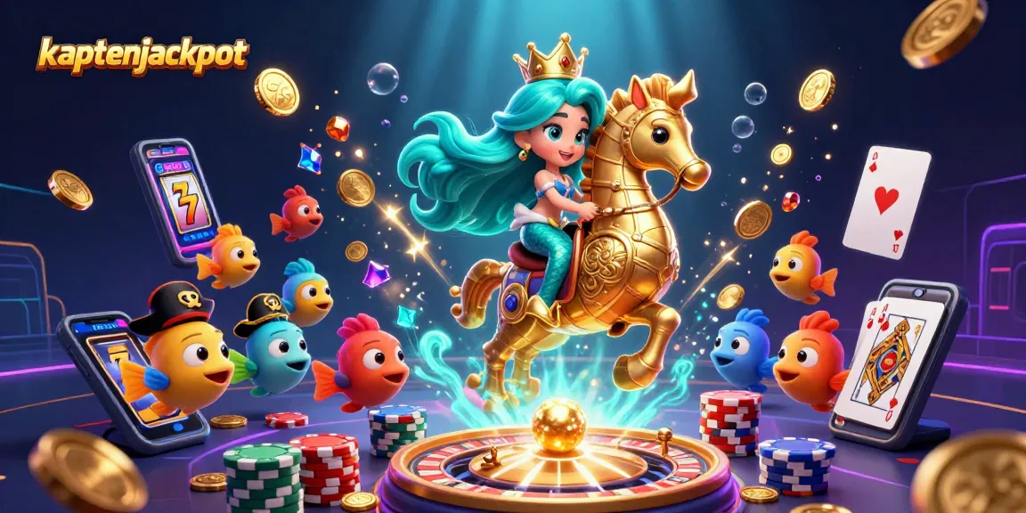 Experience the excitement of kaptenjackpot with colorful characters and dynamic casino elements.