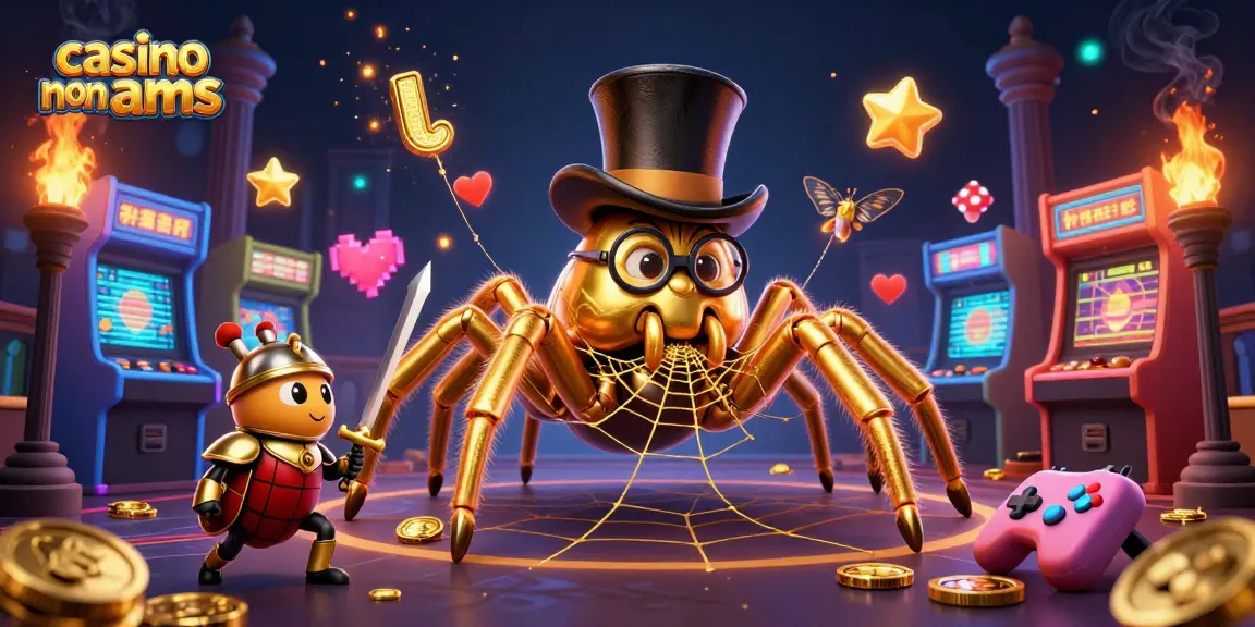 Scopri il mondo dei casino non AAMS con una tarantola d'oro e cavalieri in azione.
