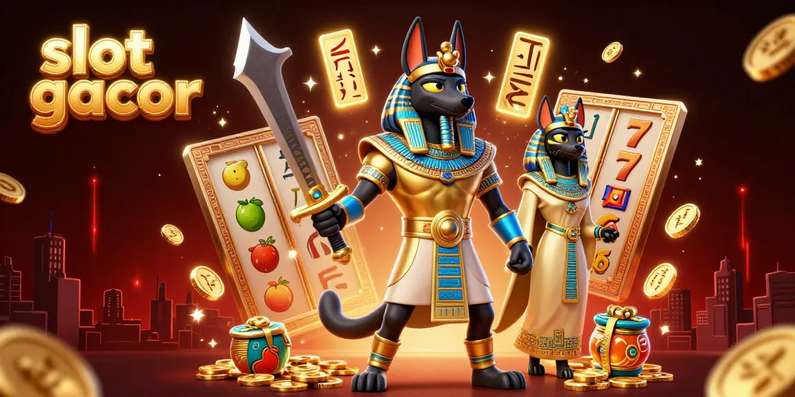 Experience the excitement of slot gacor with ancient Egyptian themes, vivid characters, and vibrant casino elements.