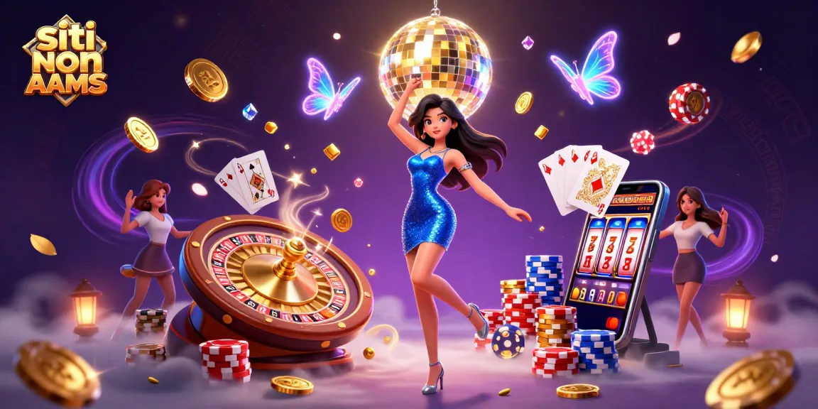 Vivi l'emozione con siti non AAMS in un casinò vivace, con dinamiche monete d'oro e una ballerina glamour.