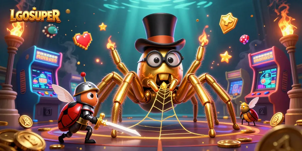 LGOSUPER offers players a thrilling experience with characters in a vibrant casino scene.