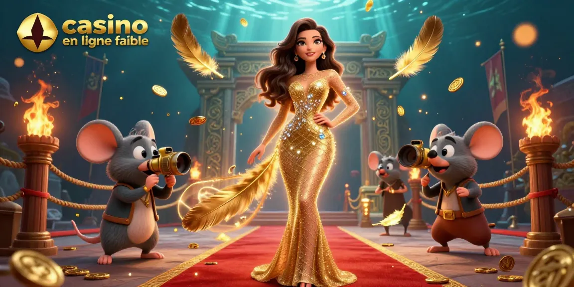 Découvrez un gameplay palpitant dans un casino en ligne fiable avec des personnages dynamiques et des accents dorés.