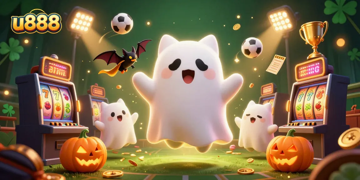 Experience thrilling wins at u888 with a ghost cat and vampire bat in a haunted casino