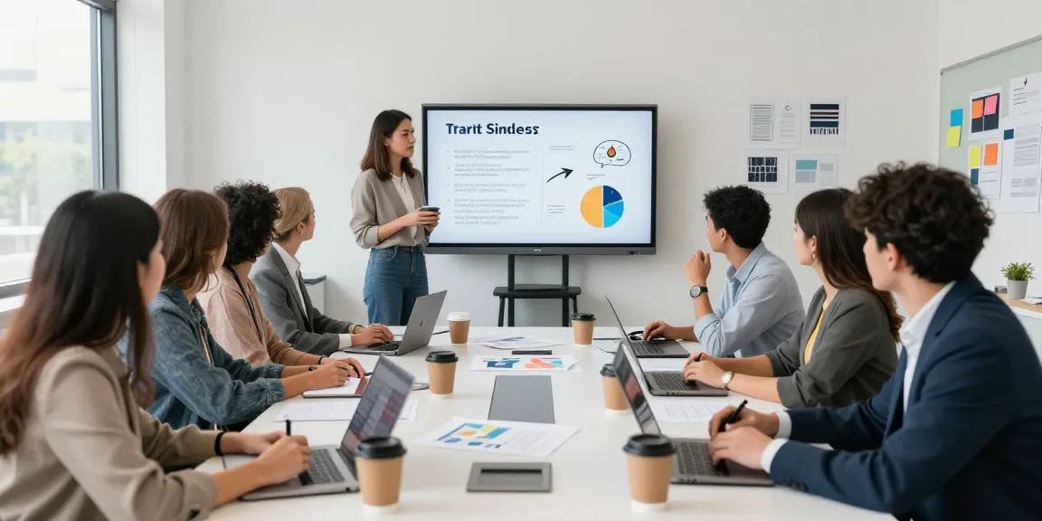 Engaging marketing course for small businesses with diverse participants learning strategies and techniques.