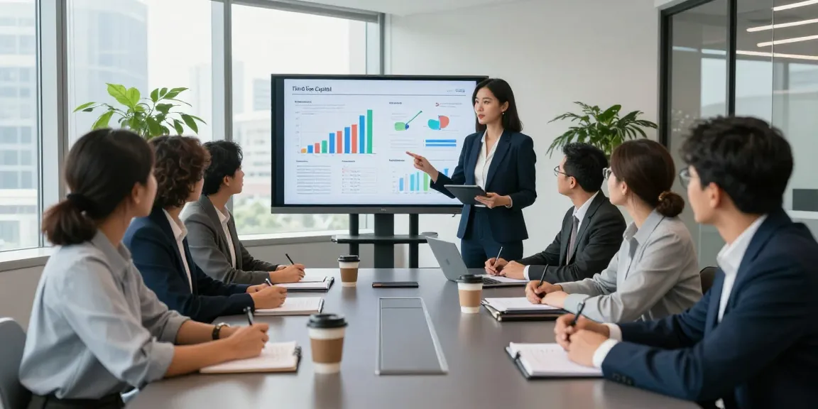 Corporate finance meeting showcasing Third Eye Capital strategies in a dynamic office setting.