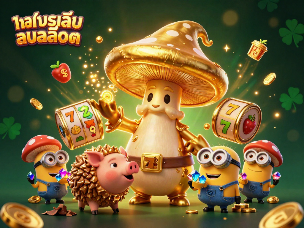 ทดลองเล่นสล็อต ภาพการ์ตูน 3 มิติของเวทมนตร์ที่เปลี่ยนสิ่งของเป็นทองคำ