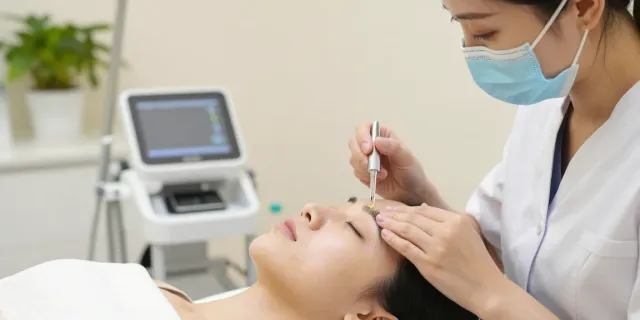 Augenringe entfernen durch innovative Behandlungen in modernem Klinikambiente.