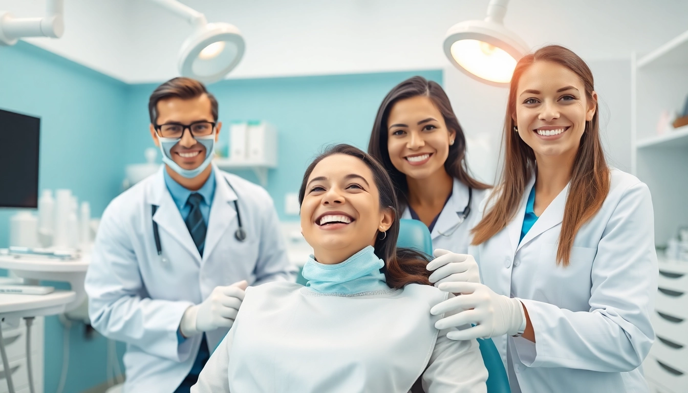 Smiling patient experiencing service by newsmilelife dental practice.