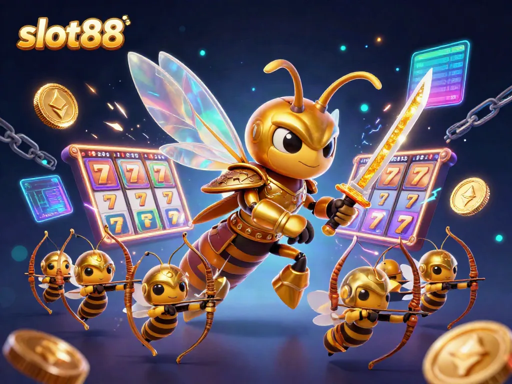 Engage with slot88's exciting world of jackpots and slots through colorful 3D illustrations.