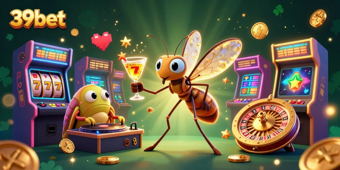 Experience the thrill of 39bet with games, jackpots, and vibrant casino elements in a dynamic 3D scene.