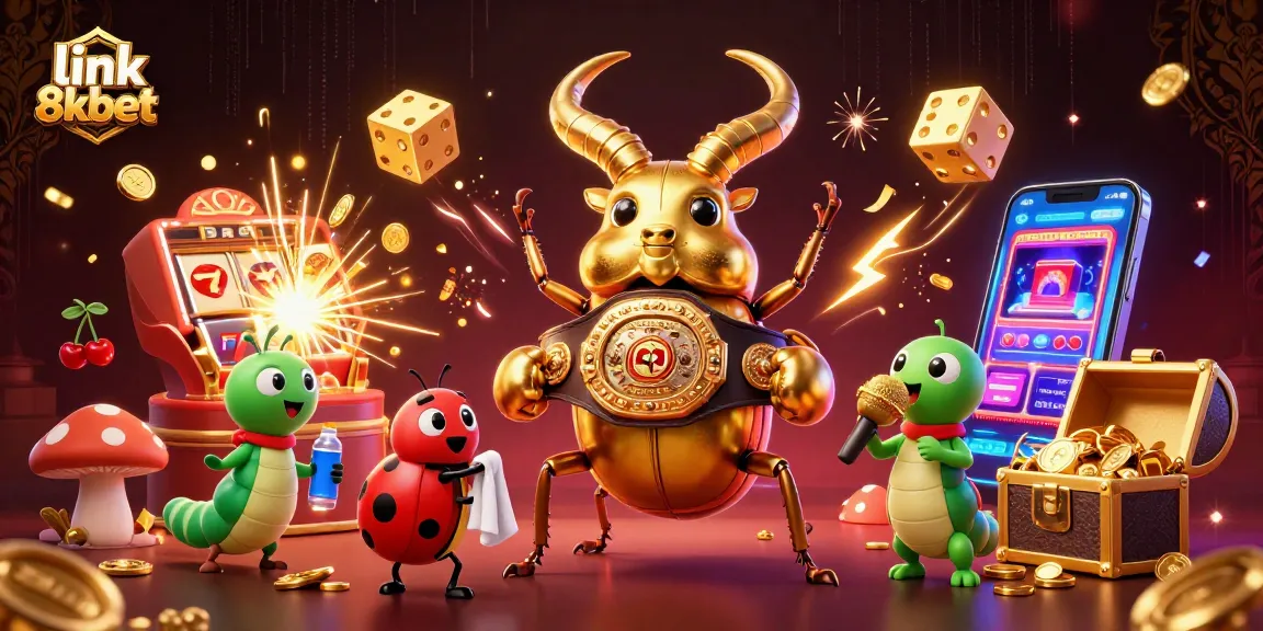 Engage with the thrilling link 8xbet experience in a vibrant casino scene featuring dynamic characters and winning elements